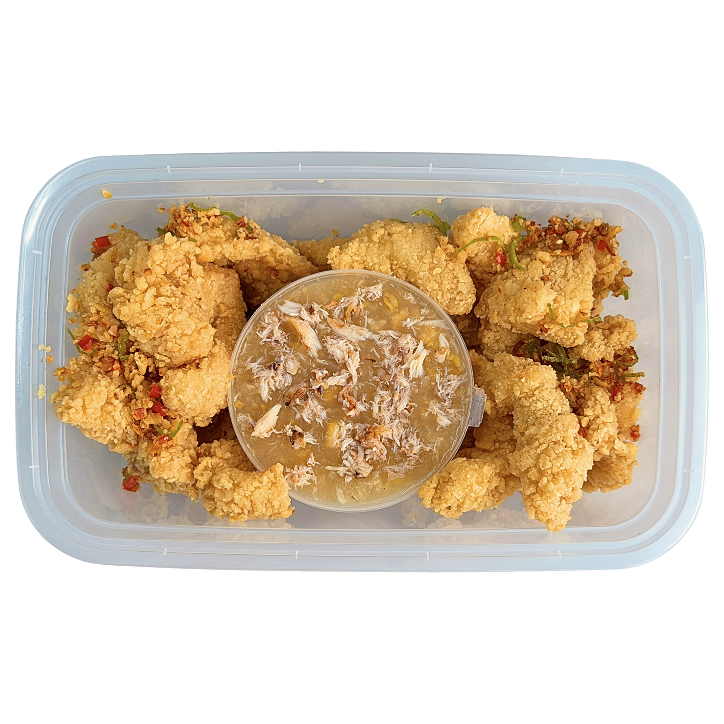 Fish Fillet with Crab and Corn Sauce