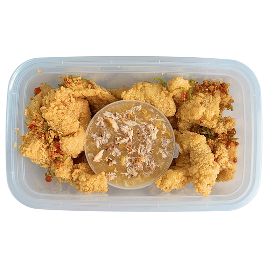 Fish Fillet with Crab and Corn Sauce